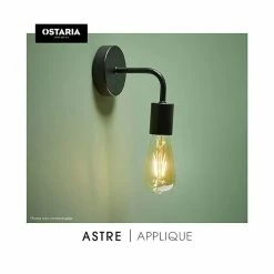 Applique En Métal Noir Astre Ostaria -Ledepot-bailleul Soldes Magasin applique en metal noir astre ostaria 2
