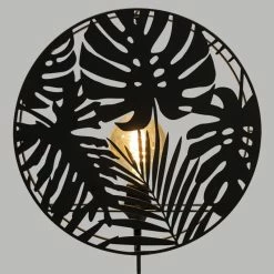 Applique Métal Noir Feuilles Olas Atmosphera -Ledepot-bailleul Soldes Magasin applique metal noir feuilles olas atmosphera 2
