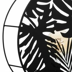 Applique Métal Noir Feuilles Olas Atmosphera -Ledepot-bailleul Soldes Magasin applique metal noir feuilles olas atmosphera 3