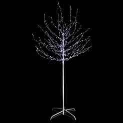 Arbre Cooper Blanc Froid Lumineux Sur Pied 400 Leds