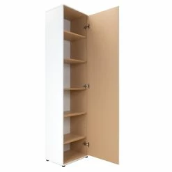 Armoire 1 Porte 6 Niveaux Blanc -Ledepot-bailleul Soldes Magasin armoire 1 porte 6 niveaux andy blanc 5
