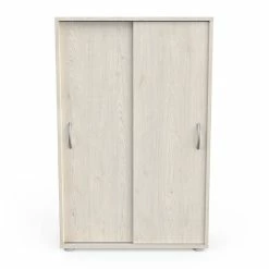 Demeyere Armoire 2 Portes Coulissantes Coloris Naturel Nexty -Ledepot-bailleul Soldes Magasin armoire 2 portes coulissantes coloris naturel nexty 1