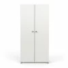Demeyere Armoire 2 Portes Penderie + Lingère Izzy Blanc Et Bois 2 Demeyere Armoire 2 Portes Penderie + Lingère Izzy Blanc Et Bois -Ledepot-bailleul Soldes Magasin armoire 2 portes penderie lingere izzy blanc bois