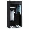 Armoire Modulable 3 Penderies / 5 étagères Noir 5Five -Ledepot-bailleul Soldes Magasin armoire penderie 3 etageres noir