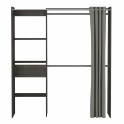 Demeyere Armoire/Placard Extensible SEATTLE Avec Rideau Chêne Vulcano -Ledepot-bailleul Soldes Magasin armoire placard extensible seattle avec rideau chene vulcano 6