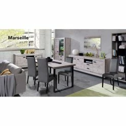 Bahut 3 Portes 2 Tiroirs Marseille -Ledepot-bailleul Soldes Magasin bahut 3 portes 2 tiroirs marseille 3