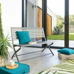 Banc Pliant Olbia Noir Graphite Hespéride -Ledepot-bailleul Soldes Magasin banc pliant olbia noir graphite hesperide 3