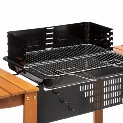 Barbecue à Charbon Neka Azur Bois 53x38 Cm -Ledepot-bailleul Soldes Magasin barbecue a charbon neka azur bois 55 cm 3