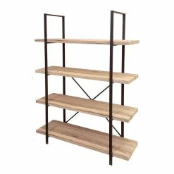 Bibliothèque 4 étagères Chicago -Ledepot-bailleul Soldes Magasin bibliotheque 4 etageres chicago 1