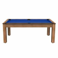 Billard Américain Arizona 7 Pieds Hêtre Boisé / Tapis Bleu