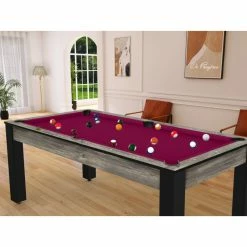 Billard Américain Arizona 7 Pieds Industriel / Tapis Prune -Ledepot-bailleul Soldes Magasin billard americain arizona 7 pieds industriel tapis prune 6