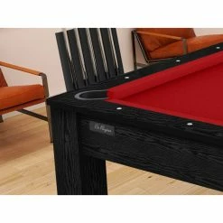 Billard Américain Arizona 7 Pieds Noir Boisé / Tapis Rouge -Ledepot-bailleul Soldes Magasin billard americain arizona 7 pieds noir boise tapis rouge 1 2