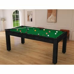 Billard Américain Arizona 7 Pieds Noir Boisé / Tapis Vert -Ledepot-bailleul Soldes Magasin billard americain arizona 7 pieds noir boise tapis vert 1 2