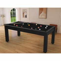 Billard Américain Arizona 7 Pieds Noir Grainé / Tapis Noir -Ledepot-bailleul Soldes Magasin billard americain arizona 7 pieds noir graine tapis noir 5