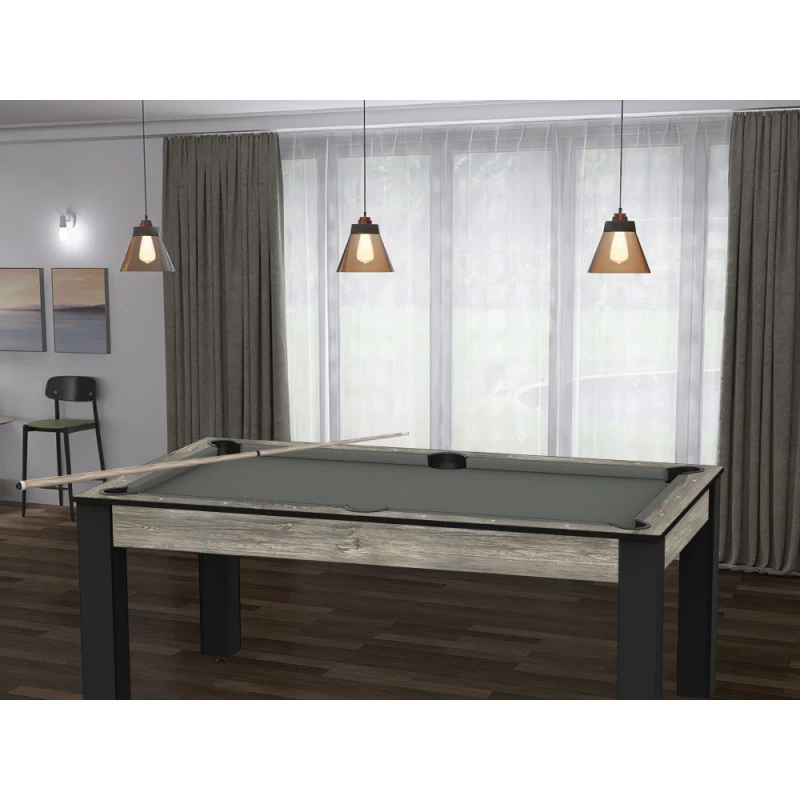 Billard Texas 6 Pieds - Coloris Industriel Tapis Gris 7 Billard Texas 6 Pieds - Coloris Industriel Tapis Gris – Image 5