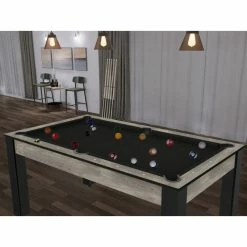Billard Texas 6 Pieds - Coloris Industriel Tapis Noir -Ledepot-bailleul Soldes Magasin billard texas 6 pieds coloris industriel tapis noir 6