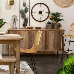 Buffet 3 Portes En Acacia Banila Atmosphera -Ledepot-bailleul Soldes Magasin buffet 3 portes en acacia banila atmosphera 5