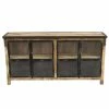 Buffet 4 Portes En Bois Massif Et Métal -Ledepot-bailleul Soldes Magasin buffet 4 portes en bois massif et metal