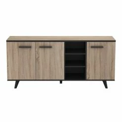 Demeyere Buffet Bas Bruce 3 Portes 3 Niches -Ledepot-bailleul Soldes Magasin buffet bas bruce 3 portes 3 niches 2