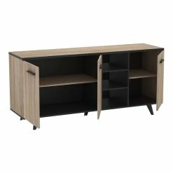Demeyere Buffet Bas Bruce 3 Portes 3 Niches -Ledepot-bailleul Soldes Magasin buffet bas bruce 3 portes 3 niches 3