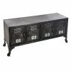 Buffet Bas Sevin Métal 4 Portes Atmosphera -Ledepot-bailleul Soldes Magasin buffet bas sevin metal 4 portes atmosphera