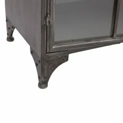 Buffet Broc 2 Portes Métal Noir Atmosphera -Ledepot-bailleul Soldes Magasin buffet broc 2 portes metal noir atmosphera 4