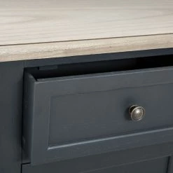 Buffet Damian Bois Gris Foncé Atmosphera -Ledepot-bailleul Soldes Magasin buffet damian bois atmosphera 2