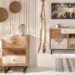 Buffet En Bois De Manguier Koval Nuances Unies Atmosphera -Ledepot-bailleul Soldes Magasin buffet en bois manguier koval nuances unies atmosphera 2