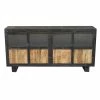 Buffet Métal Et Bois Jodhpur 4 Portes -Ledepot-bailleul Soldes Magasin buffet metal et bois jodhpur 4 portes