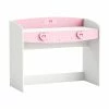 Demeyere Bureau 1 Tiroir Anastasia Rose Et Blanc