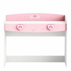 Demeyere Bureau 1 Tiroir Anastasia Rose Et Blanc -Ledepot-bailleul Soldes Magasin bureau 1 tiroir mulan rose et blanc 2