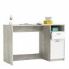 Demeyere Bureau Détroit Béton 1 Porte + 1 Niche + 1 Tiroir -Ledepot-bailleul Soldes Magasin bureau detroit blanc beton 1 porte 1 niche 1 tiroir
