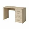 Bureau Open 3 Tiroirs Coloris Chêne -Ledepot-bailleul Soldes Magasin bureau open 3 tiroirs coloris chene