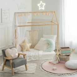 ATMOSPHERA Cabane En Bois Chambre Enfant Structure Seule