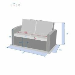 Canapé 2 Places Polynésia Havane Hespéride 7 Canapé 2 Places Polynésia Havane Hespéride -Ledepot-bailleul Soldes Magasin canape 2 pl polynesia havane hesperide 2