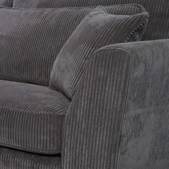 Canapé Angle Droit Isla Velours Côtelé Gris 11 Canapé Angle Droit Isla Velours Côtelé Gris -Ledepot-bailleul Soldes Magasin canape angle droit gris isla 2