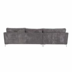 Canapé Angle Droit Isla Velours Côtelé Gris 14 Canapé Angle Droit Isla Velours Côtelé Gris -Ledepot-bailleul Soldes Magasin canape angle droit gris isla 5