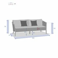 Canapé De Salon Extérieur 3 Places Embruns Hespéride 11 Canapé De Salon Extérieur 3 Places Embruns Hespéride -Ledepot-bailleul Soldes Magasin canape de salon exterieur 3 places embruns hesperide 3