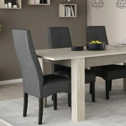 Demeyere Chaise Elite Tissu Gris Foncé -Ledepot-bailleul Soldes Magasin chaise elite gris fonce 4