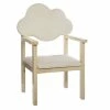 Chaise Enfant Nuage Blanc Pieds Bois Atmosphera
