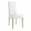 Demeyere Chaise Dossier Haut Blanc PU Guevara -Ledepot-bailleul Soldes Magasin chaise ernesto blanc