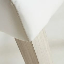 Demeyere Chaise Dossier Haut Blanc PU Guevara -Ledepot-bailleul Soldes Magasin chaise ernesto blanc 1 3