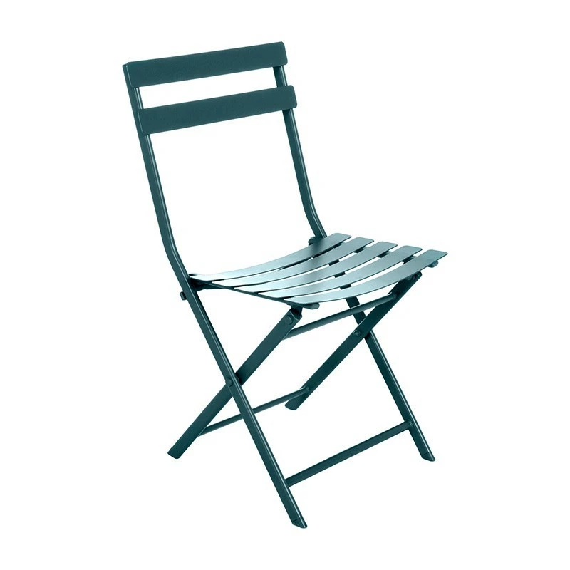 Chaise Métal Pliante Greensboro Bleu Canard Hespéride 3 Chaise Métal Pliante Greensboro Bleu Canard Hespéride