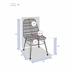 Chaise Extérieure Lambada Sésame & Graphite Hespéride -Ledepot-bailleul Soldes Magasin chaise exterieure lambada sesame graphite hesperide 3