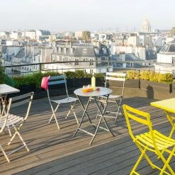 Chaise Métal Pliante Greensboro Graphite Hespéride -Ledepot-bailleul Soldes Magasin chaise greensboro hesperide graphite 3