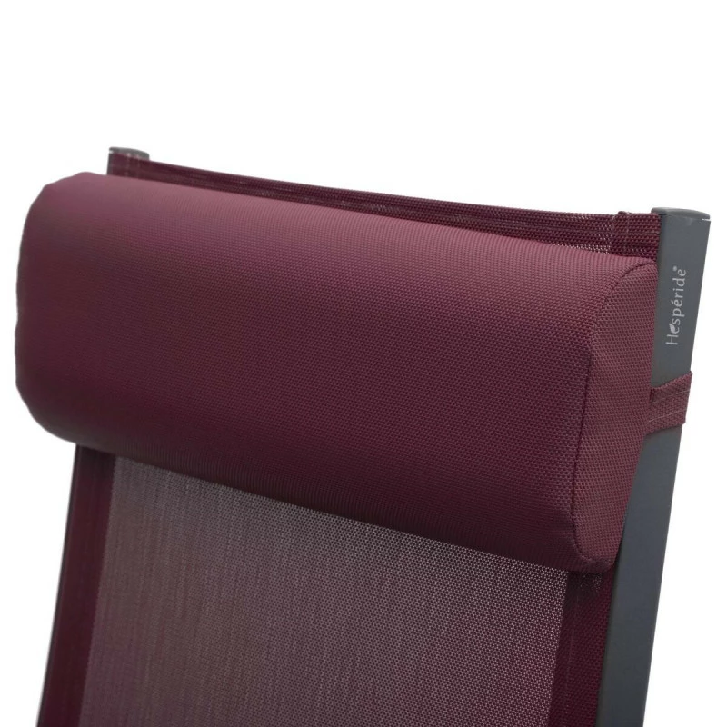 Chaise Longue Decima Hespéride Bordeaux/graphite 7 Chaise Longue Decima Hespéride Bordeaux/graphite – Image 5