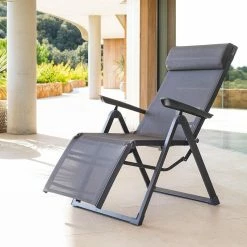 Chaise Longue Decima Hespéride Anthracite/graphite -Ledepot-bailleul Soldes Magasin chaise longue decima hesperide anthracit 2