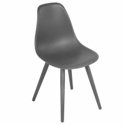 Chaise North Coloris Gris Anthracite / Noir Graphite Hespéride