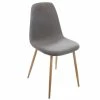 Chaise Taho Gris Foncé Assise Rembourrée Atmosphera -Ledepot-bailleul Soldes Magasin chaise taho gris fonce assise rembourree atmosphera