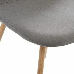 Chaise Taho Gris Foncé Assise Rembourrée Atmosphera -Ledepot-bailleul Soldes Magasin chaise taho gris fonce assise rembourree atmosphera 2